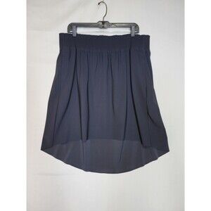 Athleta Pull On Cosmic Skirt Womens 2X Athleticwear High Low Hem Black Stretchy